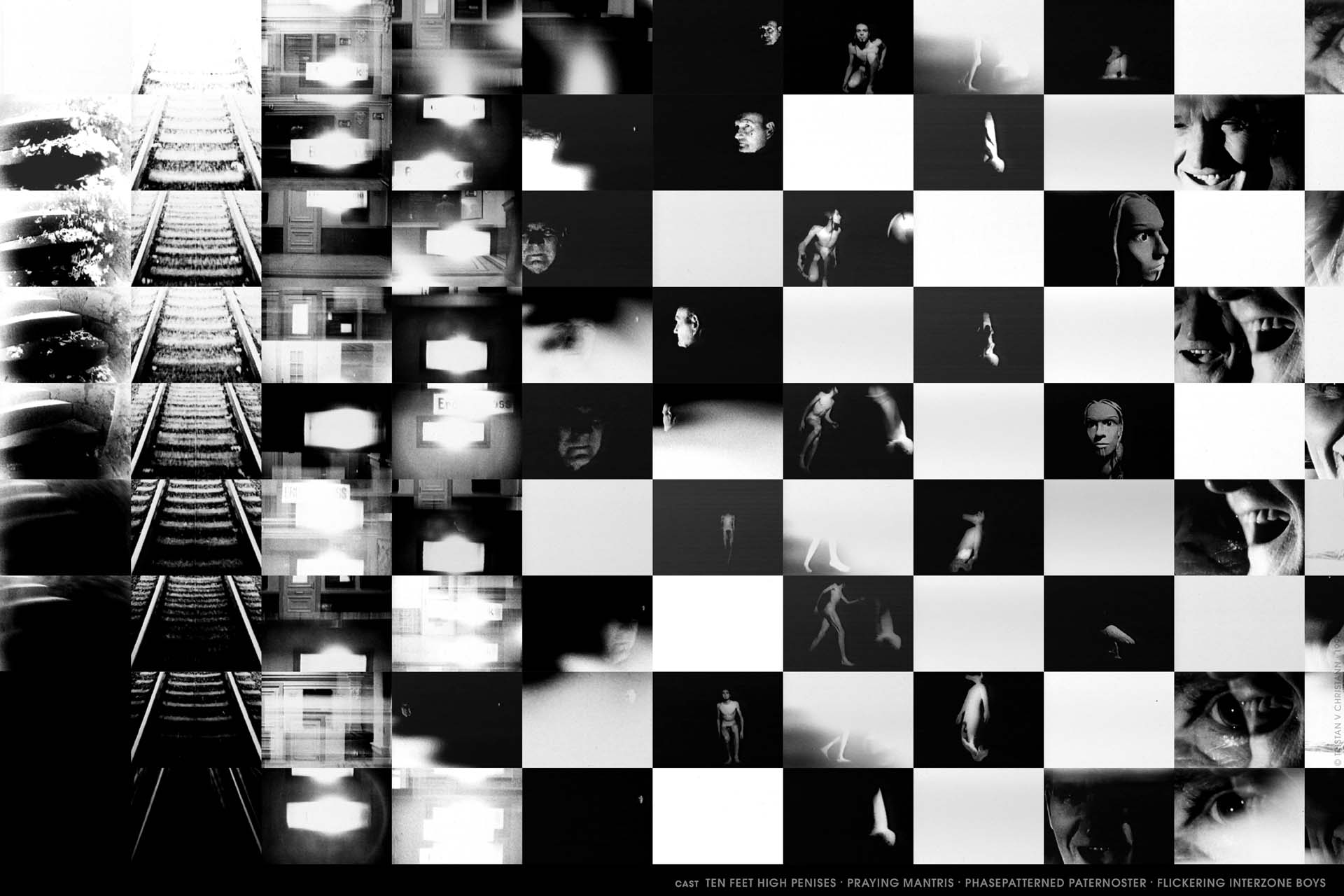 Tristan V Christann, DUAD, experimental film, 1996, William S Burroughs, the wild boys, flickering